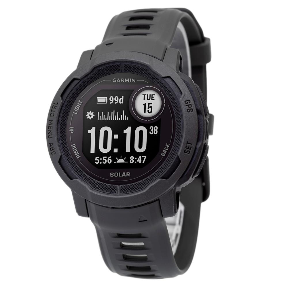時計 Garmin Instinct DUAL POWER Graphite Garmin 010-02627-00 Instinct® 2 Solar Graphite Smartwatch