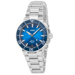 Oris 01 400 7769 4135 07 8 22 09PEB Aquis Blaues Zifferblatt Uhr