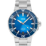 Oris 01 400 7769 4135 07 8 22 09PEB Aquis Blaues Zifferblatt Uhr