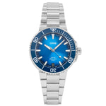 Oris 01 400 7769 4135 07 8 22 09PEB Aquis Blaues Zifferblatt Uhr