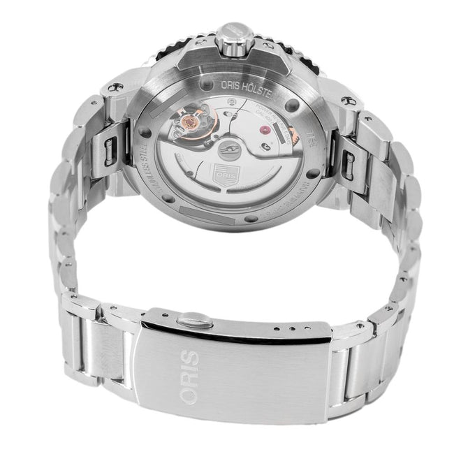 Oris 01 400 7769 4135 07 8 22 09PEB Aquis Blaues Zifferblatt Uhr