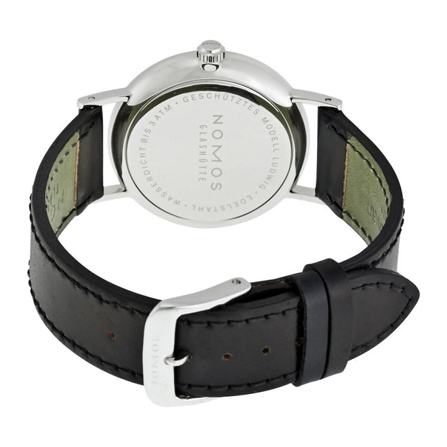 Nomos Glashutte 201 Ludwig Weißes Zifferblatt Uhr