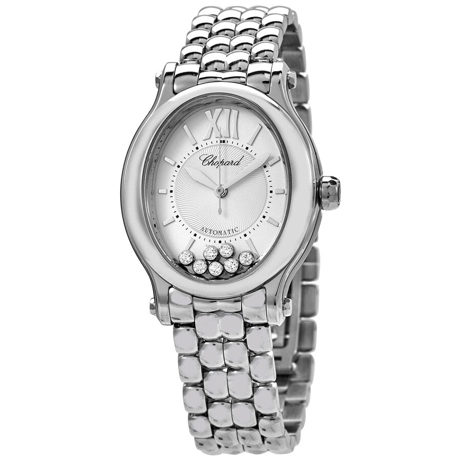 278602-3002-Chopard Ladies 278602-3002 Happy Sport Silver Dial Watch