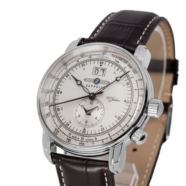 Zeppelin Men's 7640-1 100 Years Zeppelin Dual Time Quartz