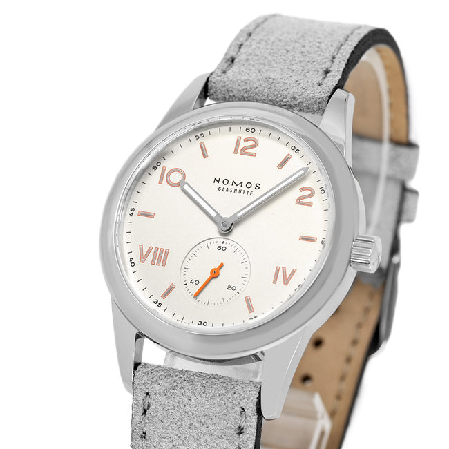 Nomos Glashutte Damen 709 Campus weißes Zifferblatt Uhr