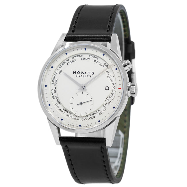 Nomos Glashutte 805 Zürich Weißes Zifferblatt Uhr