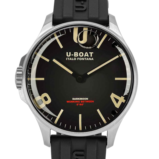 U-boat Men's 8463/B Darkmoon 44mm Black Dial Quartz
