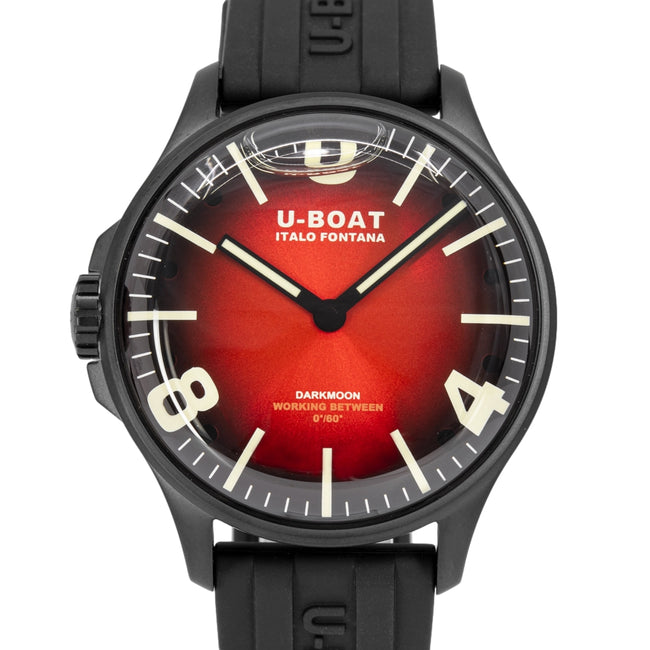 U-Boat Men's 8697/B Darkmoon Red IPB Soleil Quartz