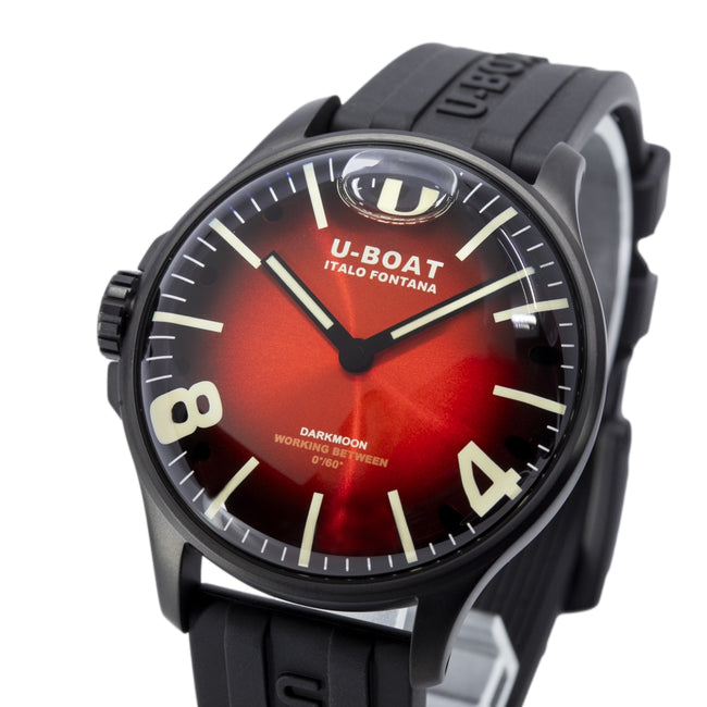 U-Boat Men's 8697/B Darkmoon Red IPB Soleil Quartz