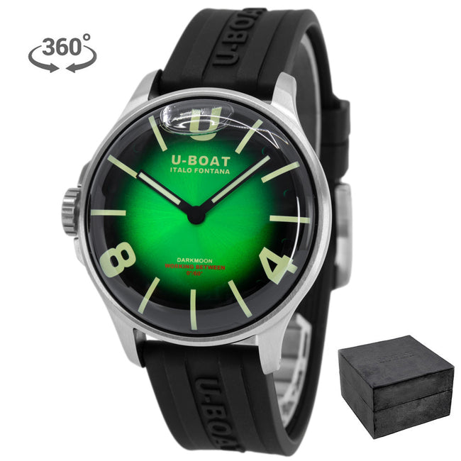 U-Boat Men's 8702/D Darkmoon 44MM Green SS SOLEIL Watch