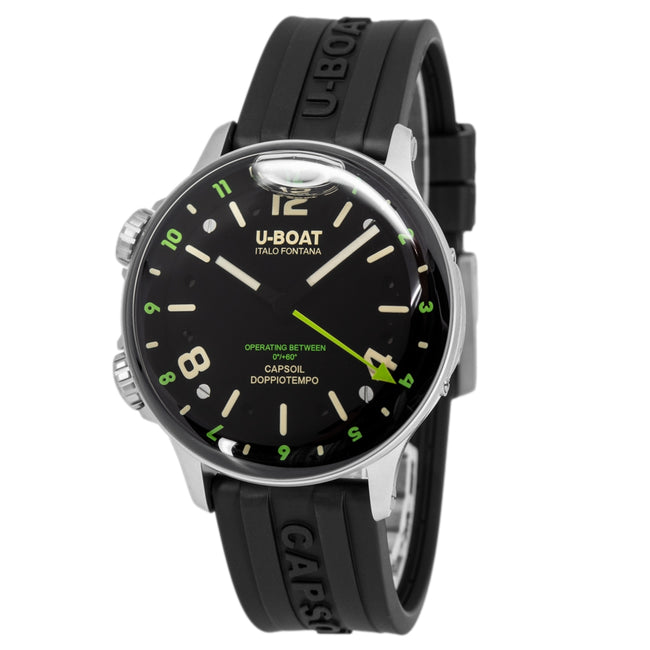 U-Boat Men's 8838/B Capsoil Doppiotempo 45mm DLC