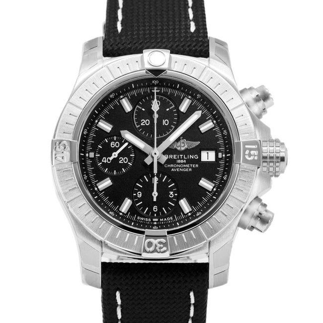 Breitling A13385101B1X1 Avenger Chrono Black Dial Watch