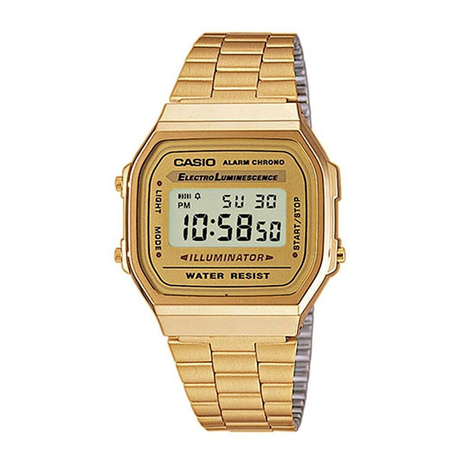 Casio Men s A168WG 9EF Alarm Chrono Golden Watch