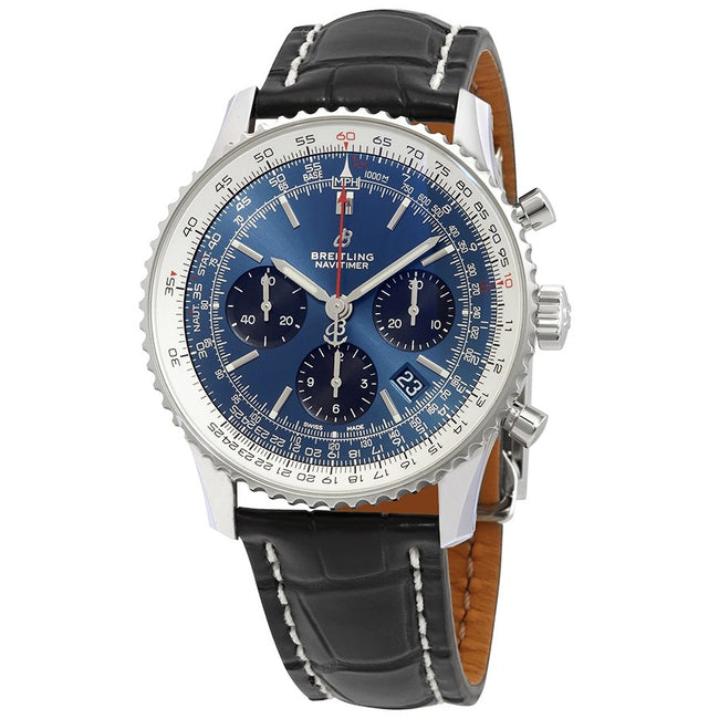 Breitling Men's AB0121211C1P3 Blue Dial Chrono Watch