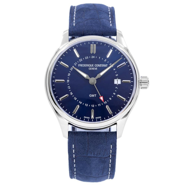 Frederique Constant FC-252NS5B6 Classics Quartz GMT Watch