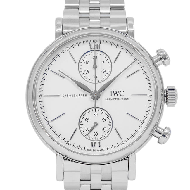 IWC IW391503 Portofino 39mm White Dial Automatic Chronograph