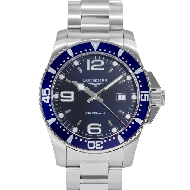 Longines Men's L3.840.4.96.6 HydroConquest 44mm Quartz
