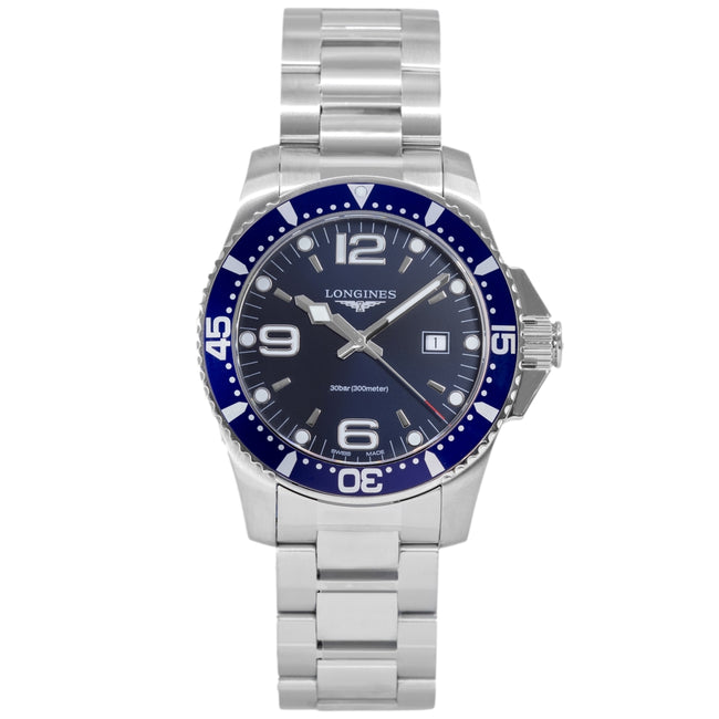 Longines Men's L3.840.4.96.6 HydroConquest 44mm Quartz