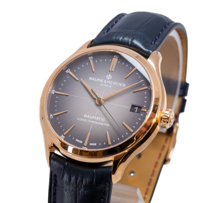 Baume & Mercier Men's M0A10584 Clifton Pink Gold Automatic