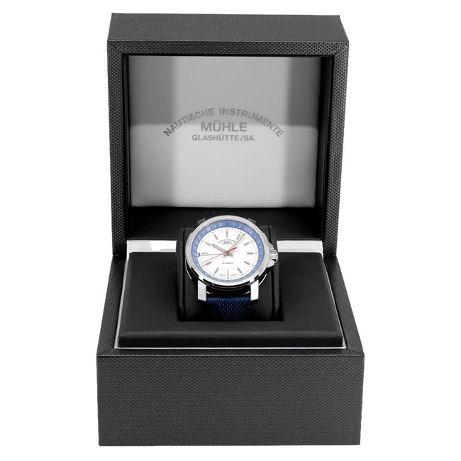 Muhle Glashütte Herrenuhr M1-25-32-NB 29er Zeigerdatum