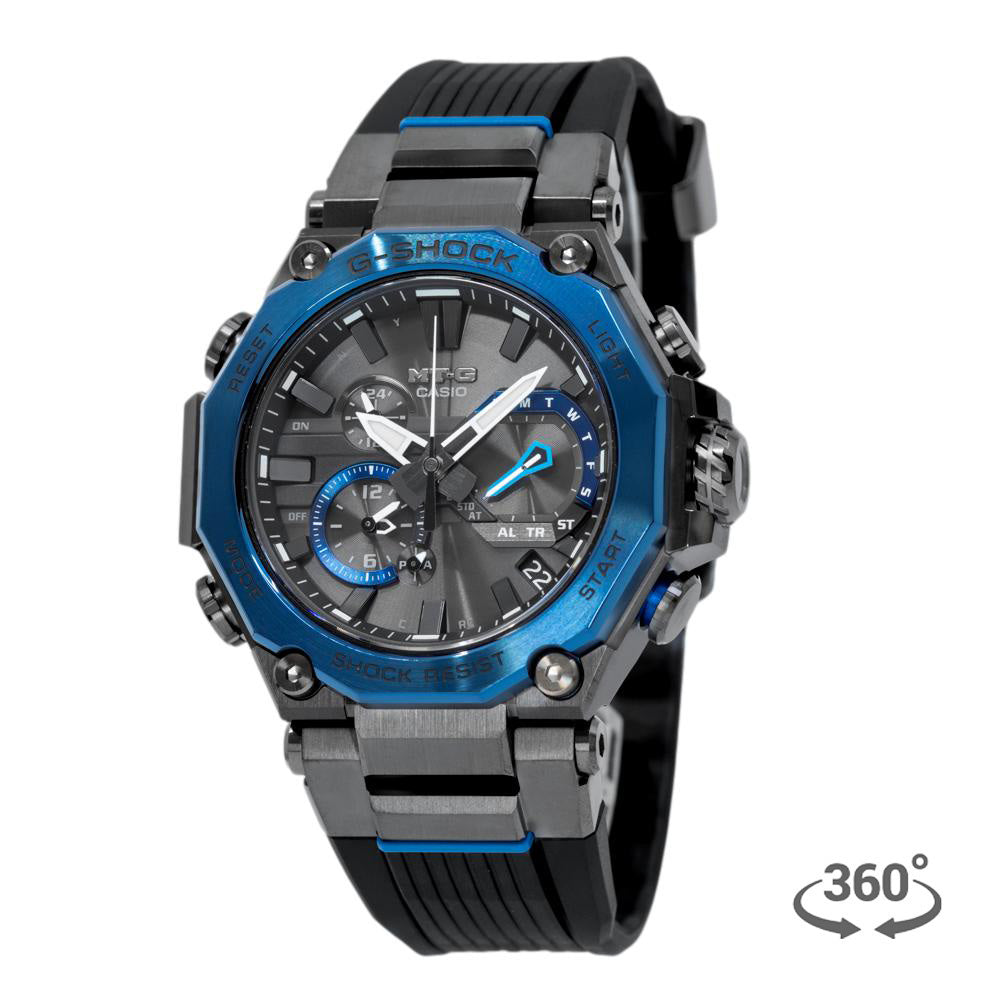 Casio Men s MTG B2000B 1A2ER MT G Shock Blue Bezel Watch