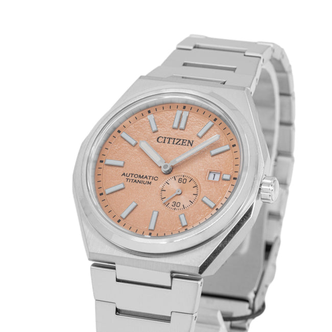 Citizen Men's NJ0180-80Z Super Titanium Salmon Dial Auto