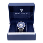 Maserati Herrenuhr R8823121001 Sucesso Blaues Zifferblatt