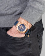 Maserati Herrenuhr R8851108027 Potenza Blaues Zifferblatt PVD