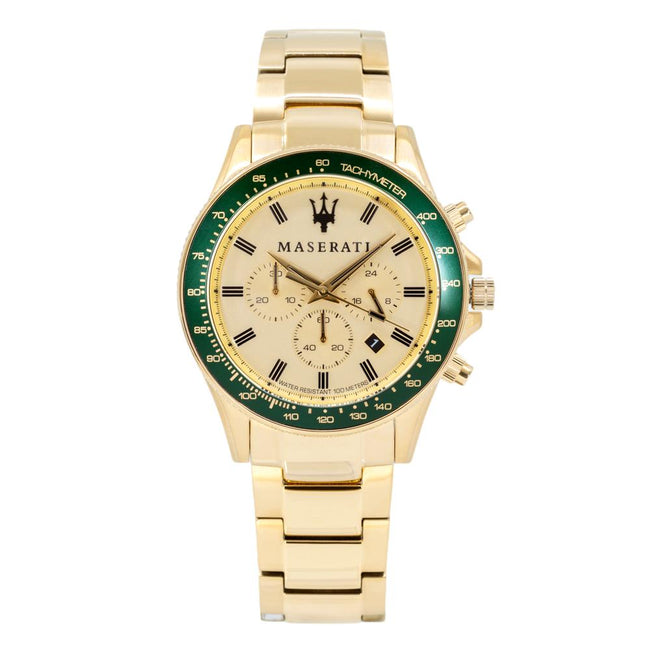 Maserati Herrenuhr R8873640005 SFIDA Goldene Uhr