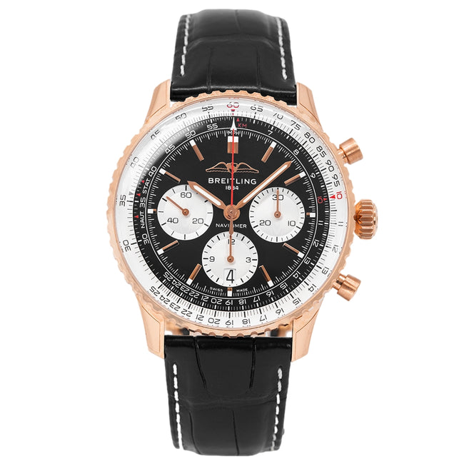 Breitling RB0138211B1P1 Navitimer B01 43mm Red Gold Chrono