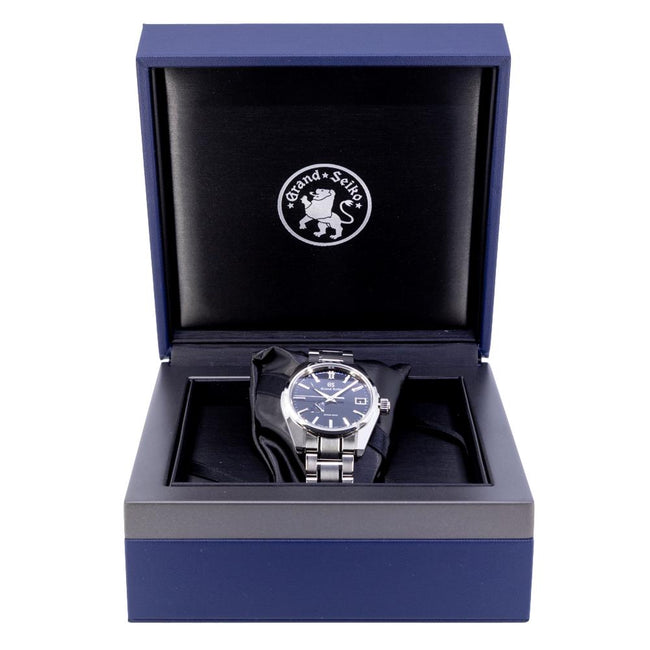Grand Seiko Herrenuhr SBGA375G Heritage Blaues Zifferblatt