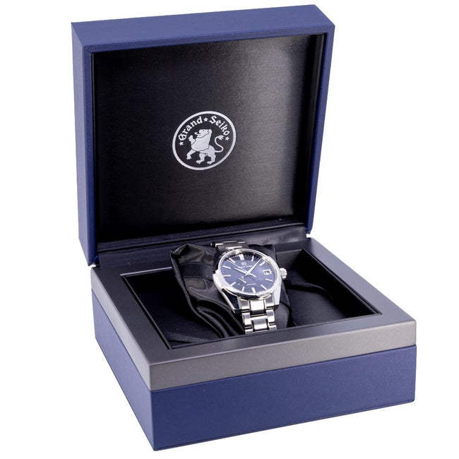 Grand Seiko Herrenuhr SBGA375G Heritage Blaues Zifferblatt