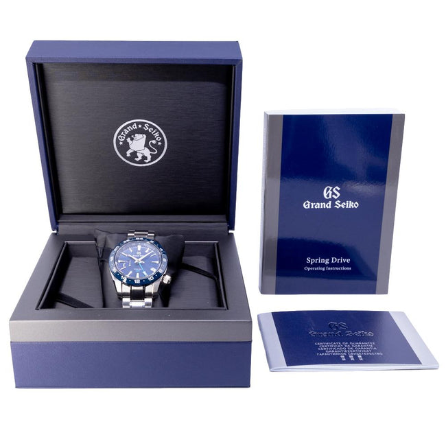 Grand Seiko Herrenuhr SBGE255G Sport GMT Blaues Zifferblatt