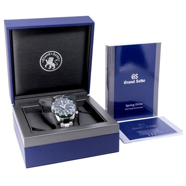 Grand Seiko Herrenuhr SBGE257G Sport GMT Grünes Zifferblatt