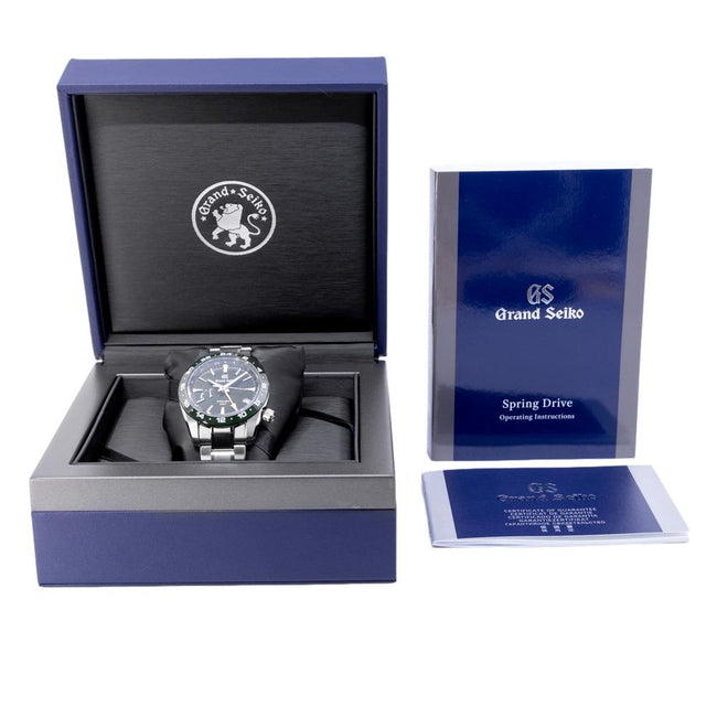 Grand Seiko Herrenuhr SBGE257G Sport GMT Grünes Zifferblatt