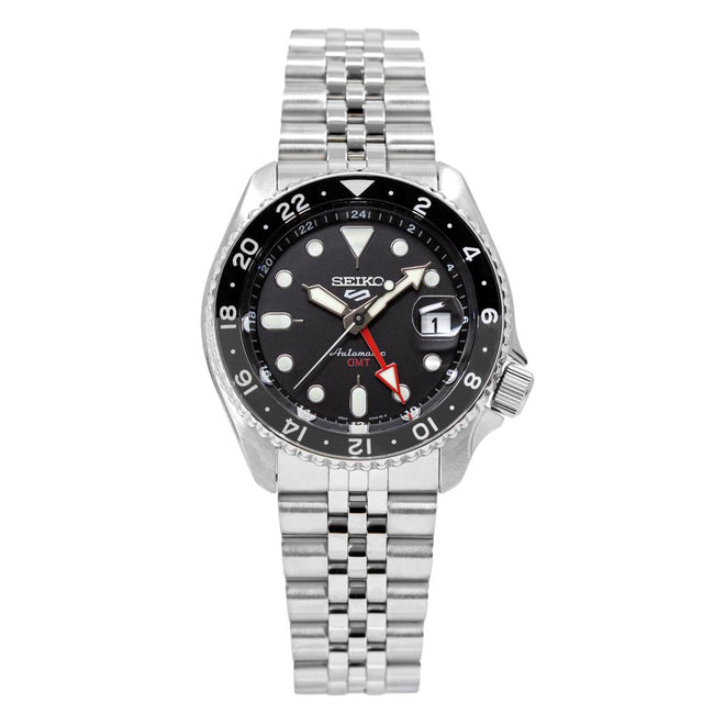 Seiko Men's SSK001K1 Sports Black Dial GMT Watch