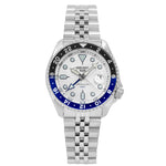 Seiko Men's SSK033K1 5 Sports White Dial Automatic GMT