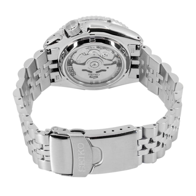 Seiko Men's SSK033K1 5 Sports White Dial Automatic GMT