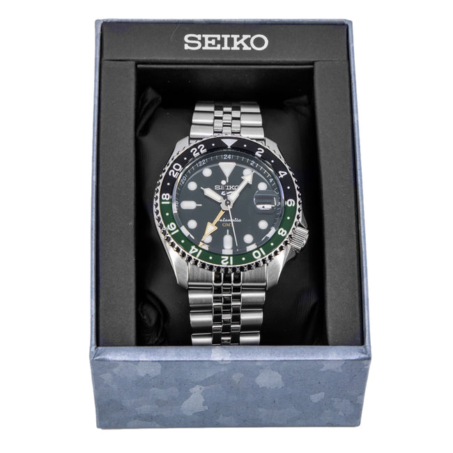 Seiko Men's SSK035K1 5 Sports Green Dial Automatic GMT