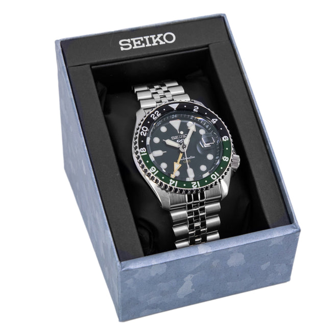 Seiko Men's SSK035K1 5 Sports Green Dial Automatic GMT