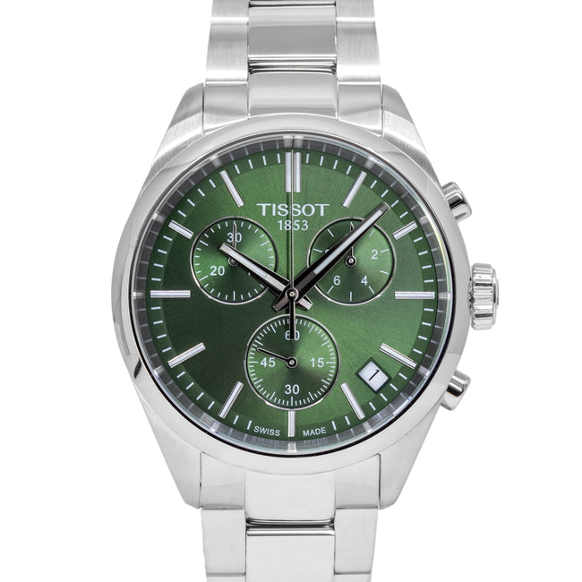 Tissot Men's T150.417.11.091.00 PR 100 Green Dial Chrono