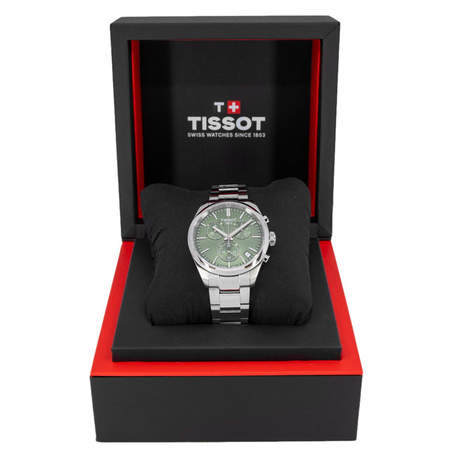 Tissot Men's T150.417.11.091.00 PR 100 Green Dial Chrono