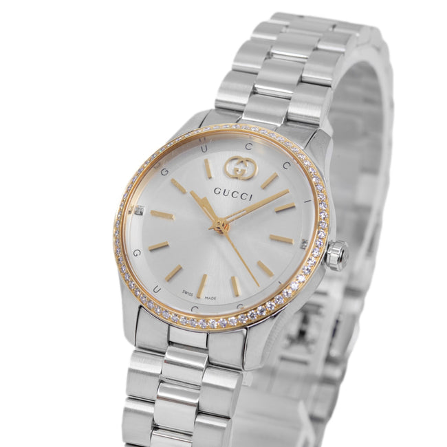 Gucci Women's YA1265072 G-Timeless 29mm Diamonds Quartz