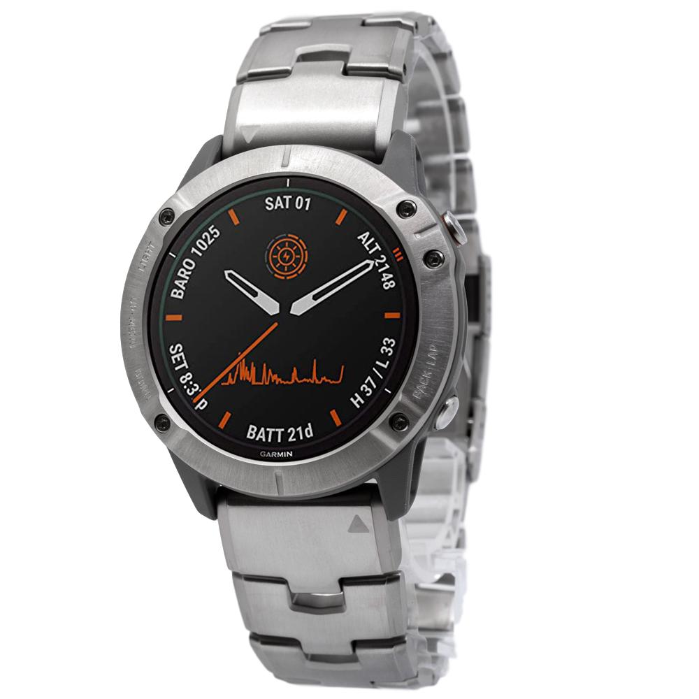 pant gaben is Garmin 010-02157-24 Fenix® 6X Pro Solar Edition Smartwatch