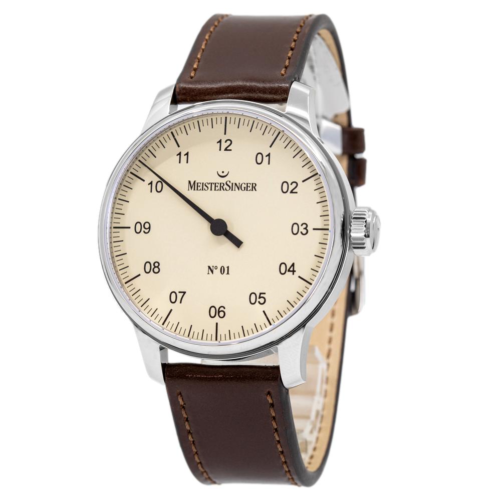 AM3303-MeisterSinger Men's AM3303 N.01 Ivory Dial Watch