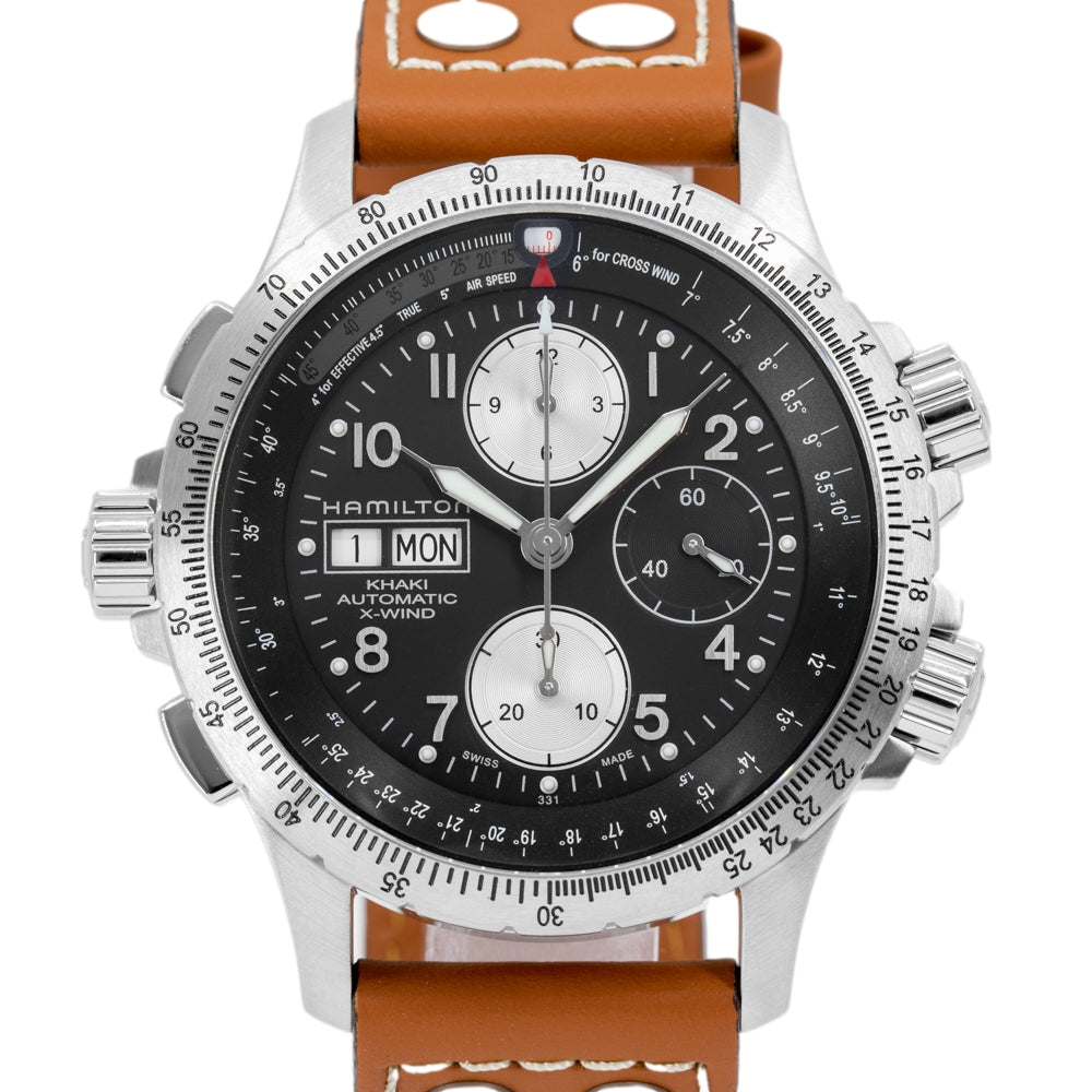 H77616533-Hamilton Men's H77616533 Khaki Aviation X-Wind  Watch