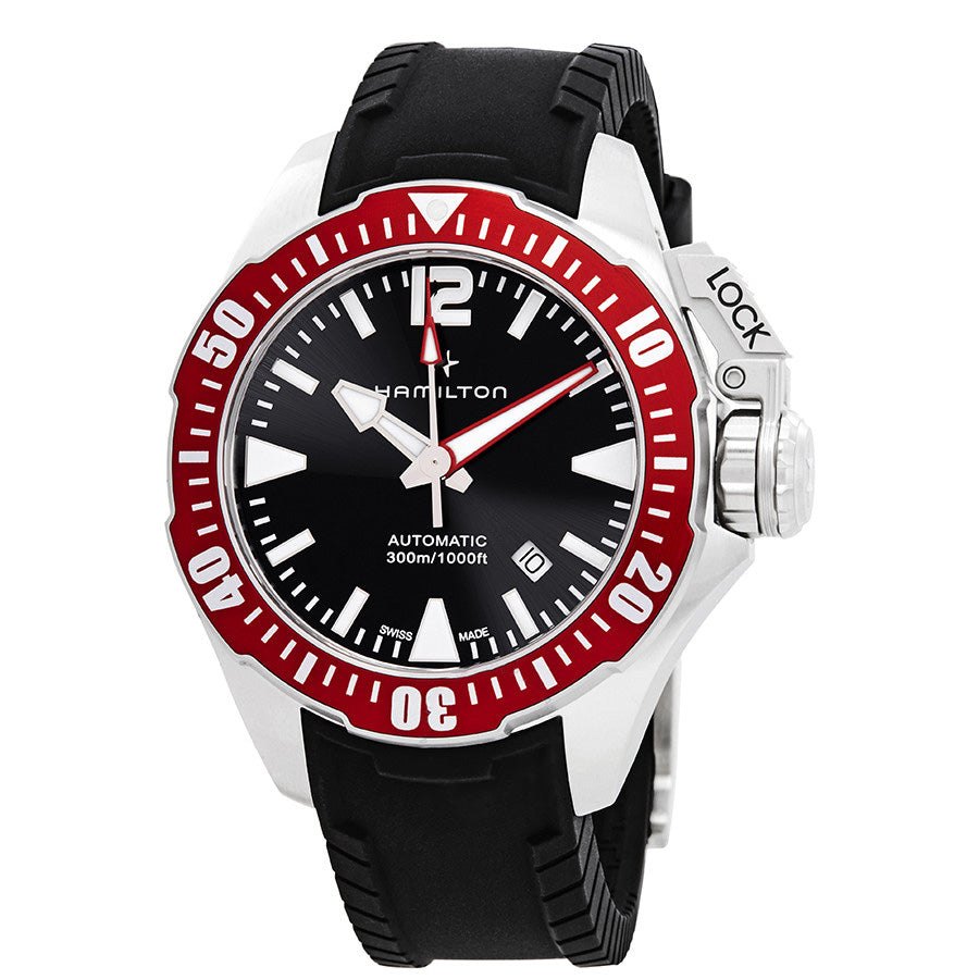 Hamilton Men s H77725335 Khaki Frogman Auto Watch