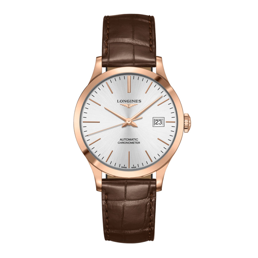 Longines Men's Record 18k Gold COSC Watch - Main Image