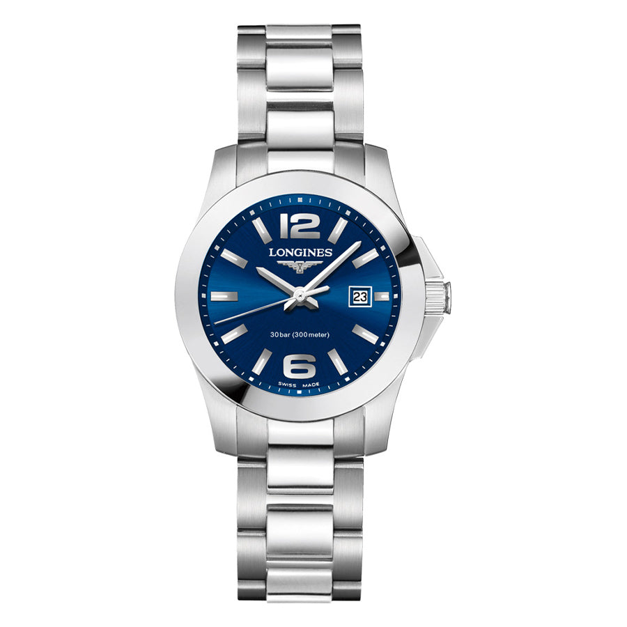 Longines ladies watch blue dial deals