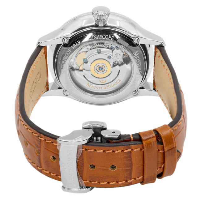 LS908G-MeisterSinger Men's LS908G Luna Scope Blue Dial Auto